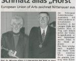 DEU, Mittelbayerische Zeitung - Kunstpreis für Gerd Schmatz alias Horst, 2004