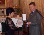 SVK, ECAV.SK - Gold medal of Leo Tolstoy was awarded the S. Očenášová Štrbová, 2014