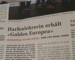 CHE, Surseer Woche - Harfenlehrerin erhält Golden Europea, 2015