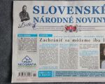 SVK, Slovenské národné noviny - We can only save ourselves with love, 2017