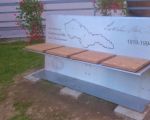 Memorial bench for the writer Ladislav Mnacko
