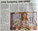 SVK, Terajšok - Alena Teicherová si prevzala cenu EUU, 2022